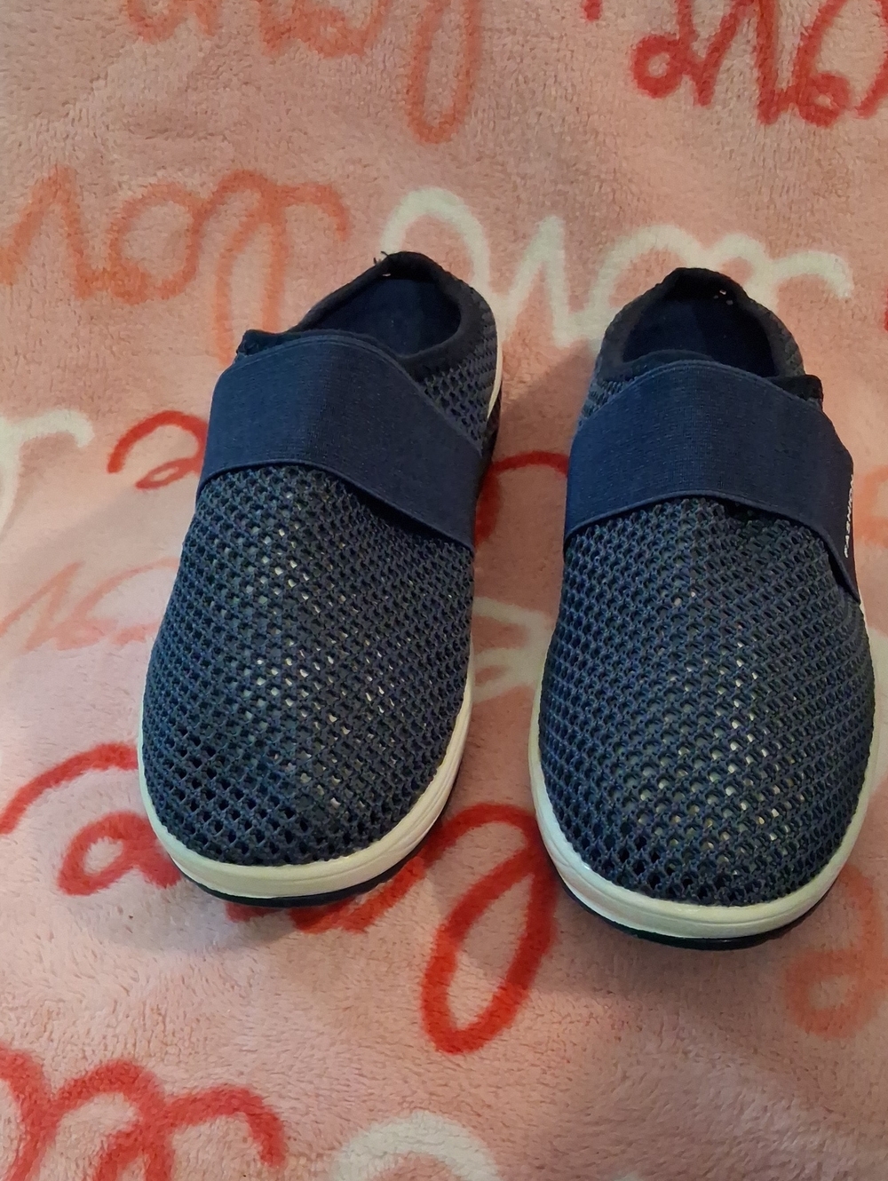 WomensCasual Mesh Slip-On Shoes - Navy